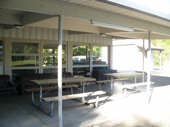 comfortable outside sitting area